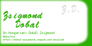 zsigmond dobal business card